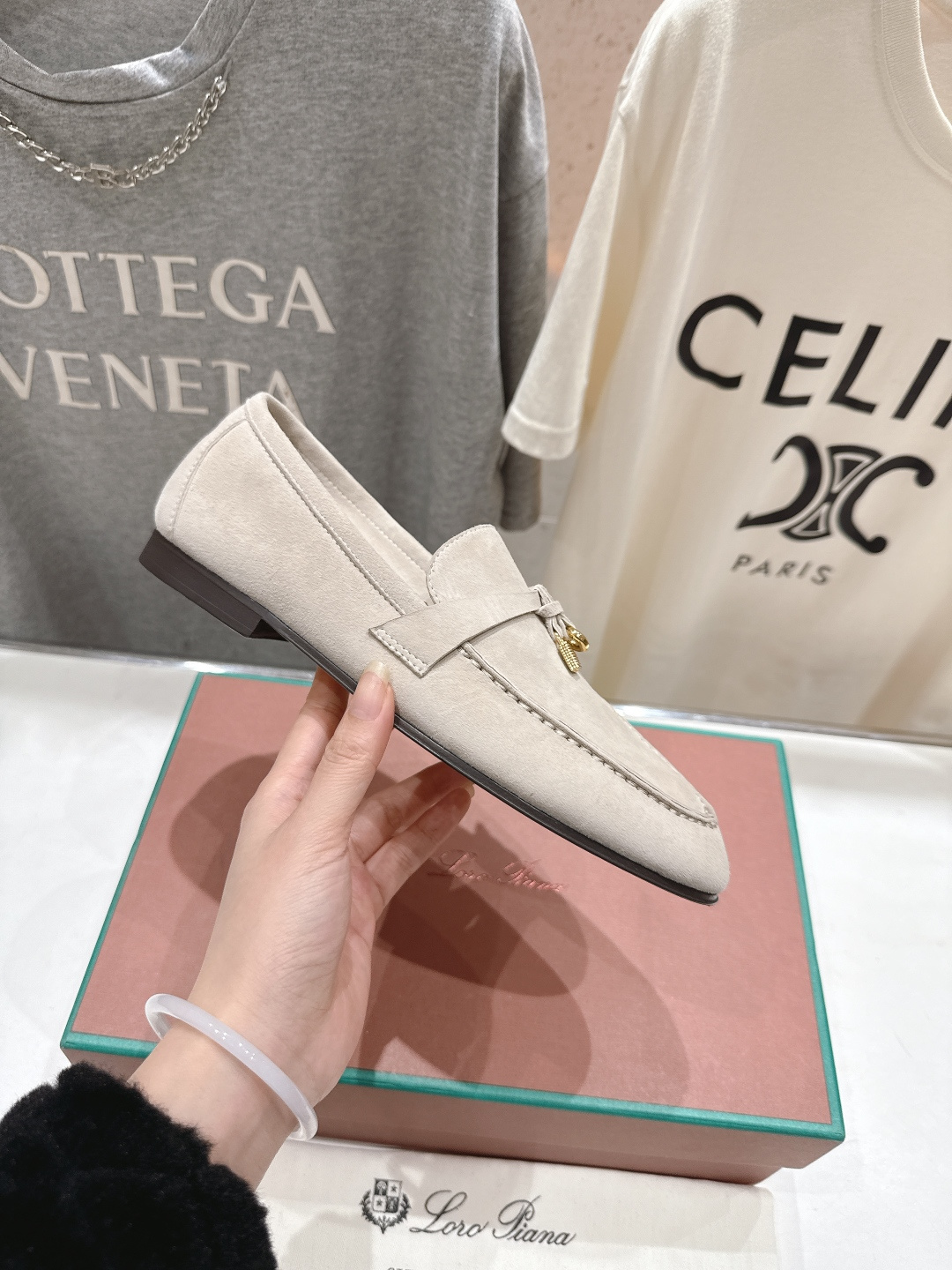 高版本出厂 男码+20 Loro Piana* LP诺悠翩雅‖2026ss专柜同步新款平底鞋一脚蹬乐福鞋