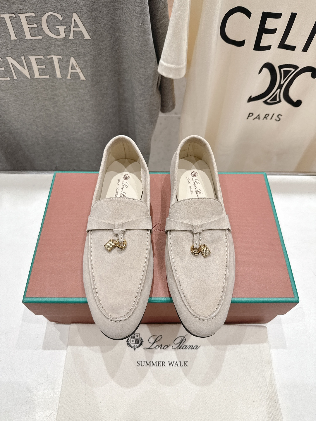 高版本出厂 男码+20 Loro Piana* LP诺悠翩雅‖2026ss专柜同步新款平底鞋一脚蹬乐福鞋