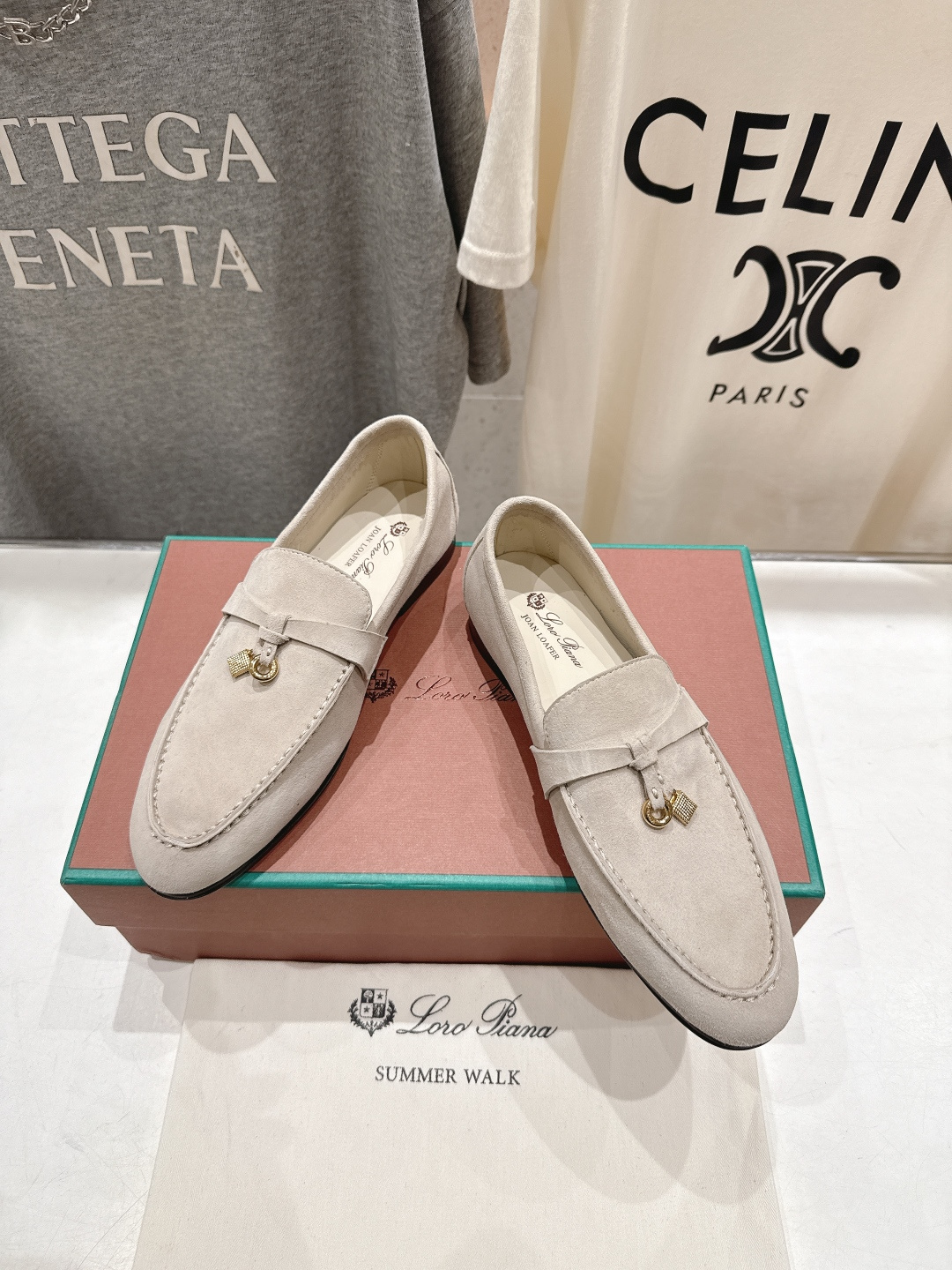 高版本出厂 男码+20 Loro Piana* LP诺悠翩雅‖2026ss专柜同步新款平底鞋一脚蹬乐福鞋