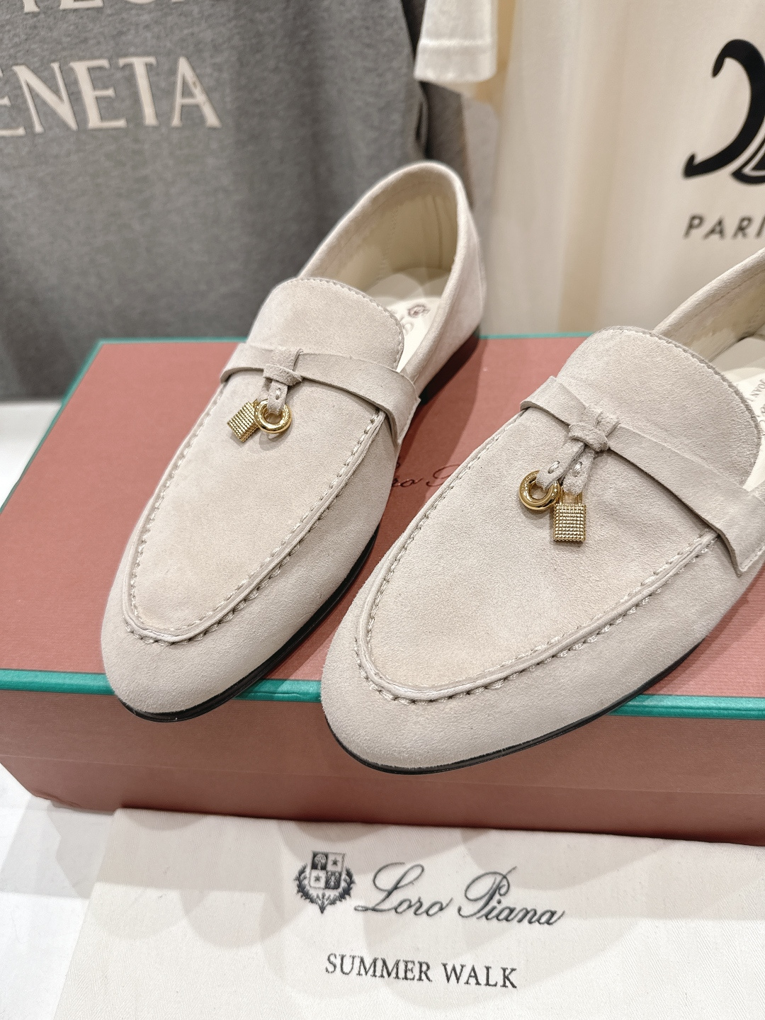 高版本出厂 男码+20 Loro Piana* LP诺悠翩雅‖2026ss专柜同步新款平底鞋一脚蹬乐福鞋