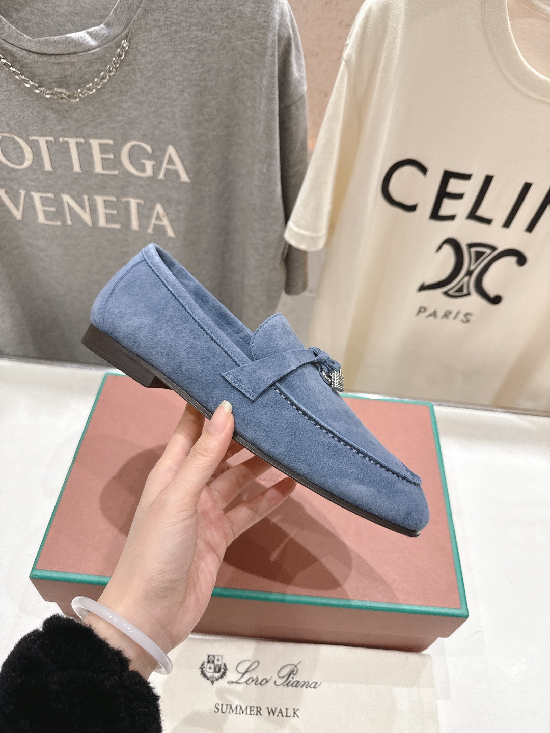 高版本出厂 男码+20 Loro Piana* LP诺悠翩雅‖2026ss专柜同步新款平底鞋一脚蹬乐福鞋