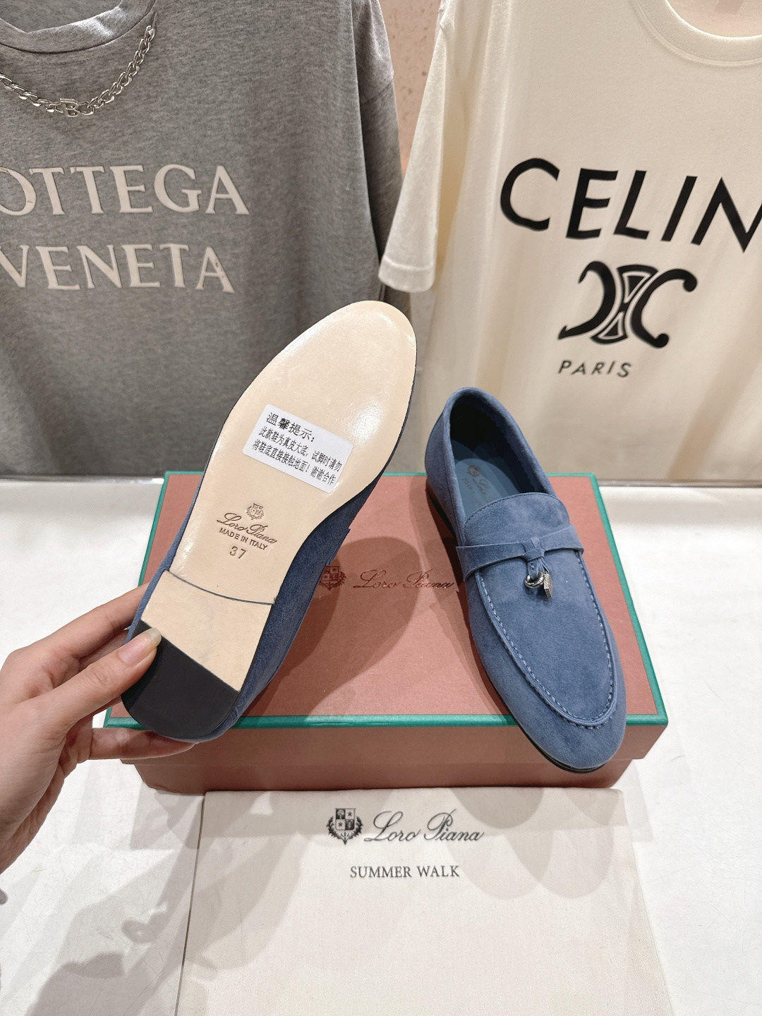 高版本出厂 男码+20 Loro Piana* LP诺悠翩雅‖2026ss专柜同步新款平底鞋一脚蹬乐福鞋