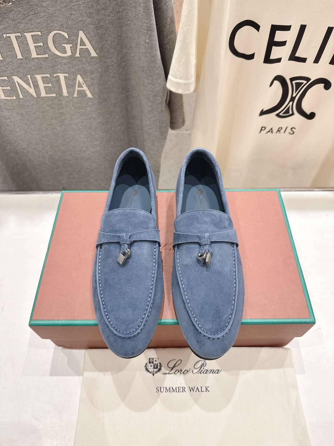 高版本出厂 男码+20 Loro Piana* LP诺悠翩雅‖2026ss专柜同步新款平底鞋一脚蹬乐福鞋