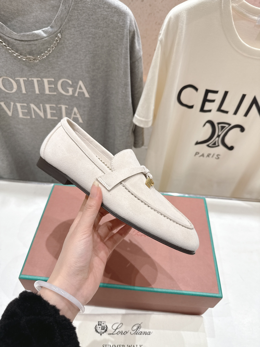 高版本出厂 男码+20 Loro Piana* LP诺悠翩雅‖2026ss专柜同步新款平底鞋一脚蹬乐福鞋