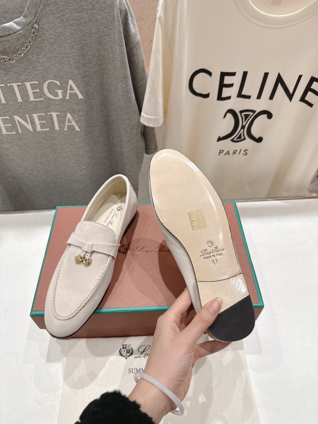 高版本出厂 男码+20 Loro Piana* LP诺悠翩雅‖2026ss专柜同步新款平底鞋一脚蹬乐福鞋