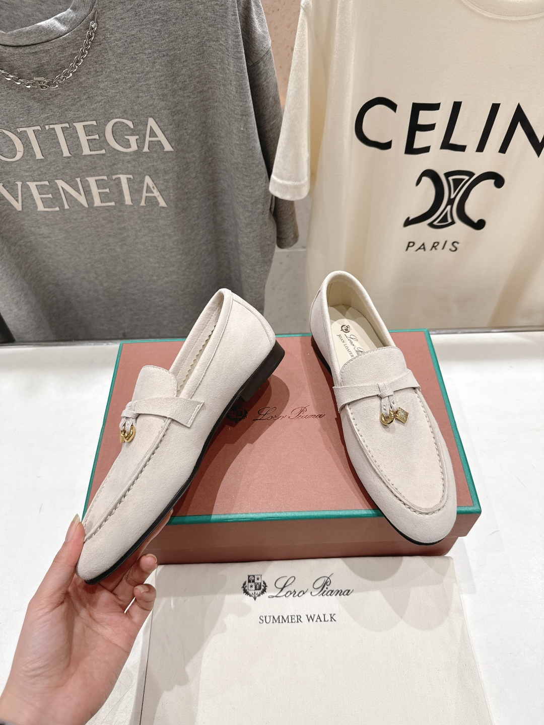 高版本出厂 男码+20 Loro Piana* LP诺悠翩雅‖2026ss专柜同步新款平底鞋一脚蹬乐福鞋