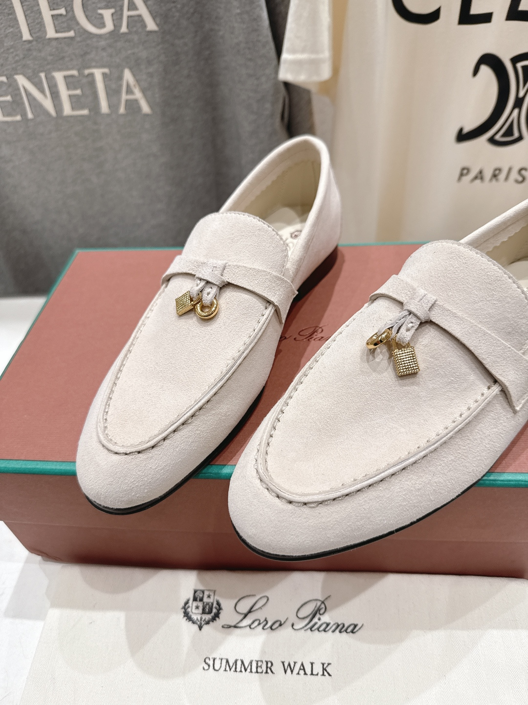 高版本出厂 男码+20 Loro Piana* LP诺悠翩雅‖2026ss专柜同步新款平底鞋一脚蹬乐福鞋