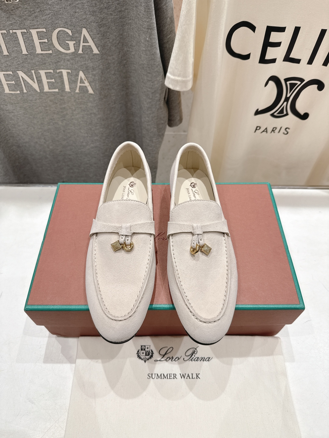 高版本出厂 男码+20 Loro Piana* LP诺悠翩雅‖2026ss专柜同步新款平底鞋一脚蹬乐福鞋