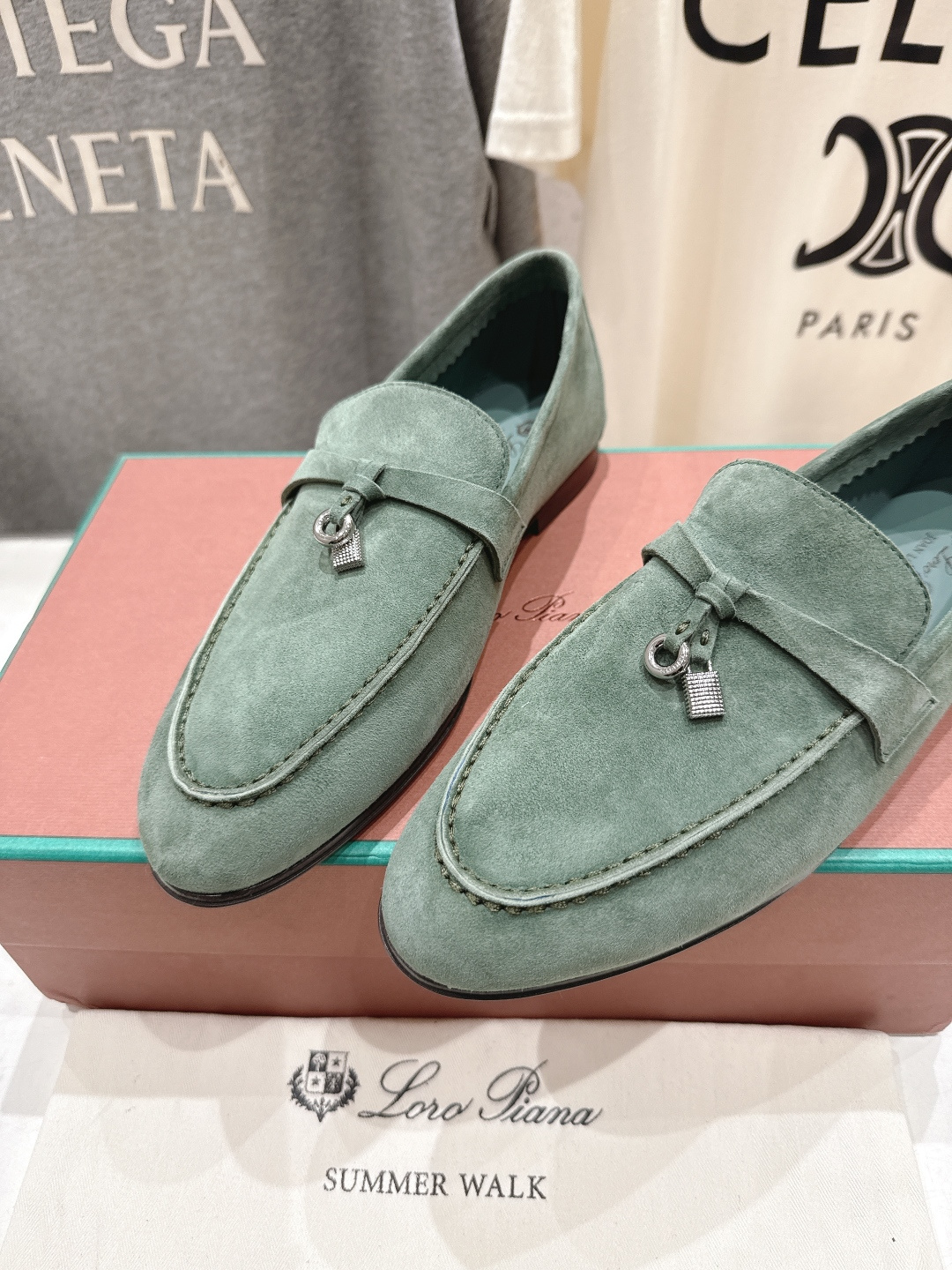 高版本出厂 男码+20 Loro Piana* LP诺悠翩雅‖2026ss专柜同步新款平底鞋一脚蹬乐福鞋