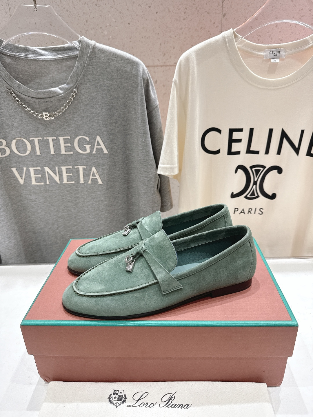 高版本出厂 男码+20 Loro Piana* LP诺悠翩雅‖2026ss专柜同步新款平底鞋一脚蹬乐福鞋