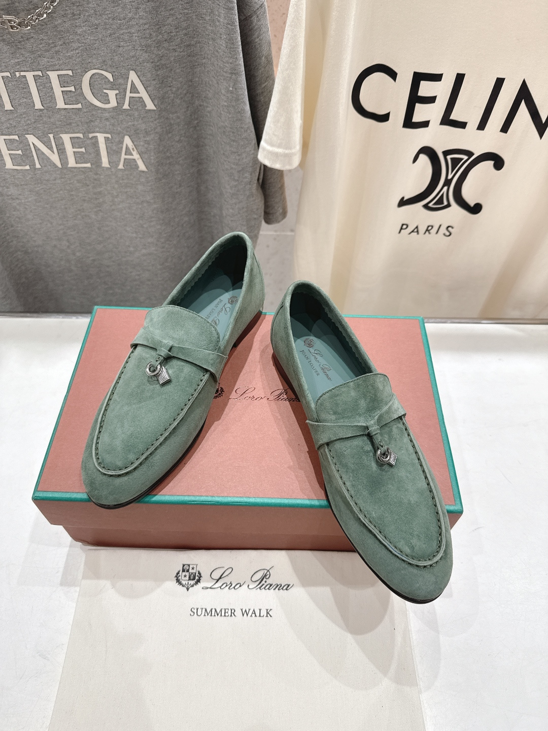 高版本出厂 男码+20 Loro Piana* LP诺悠翩雅‖2026ss专柜同步新款平底鞋一脚蹬乐福鞋