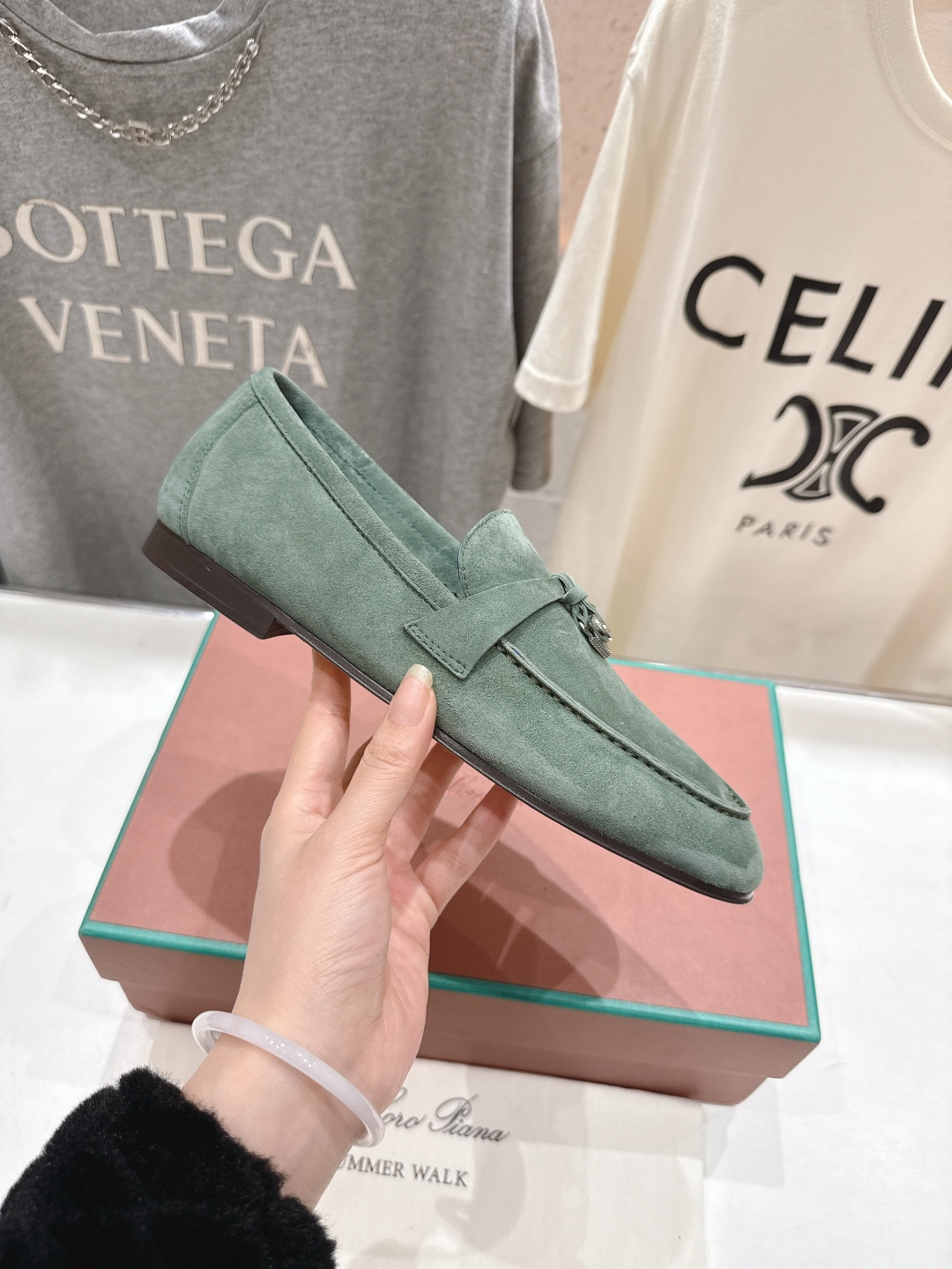 高版本出厂 男码+20 Loro Piana* LP诺悠翩雅‖2026ss专柜同步新款平底鞋一脚蹬乐福鞋