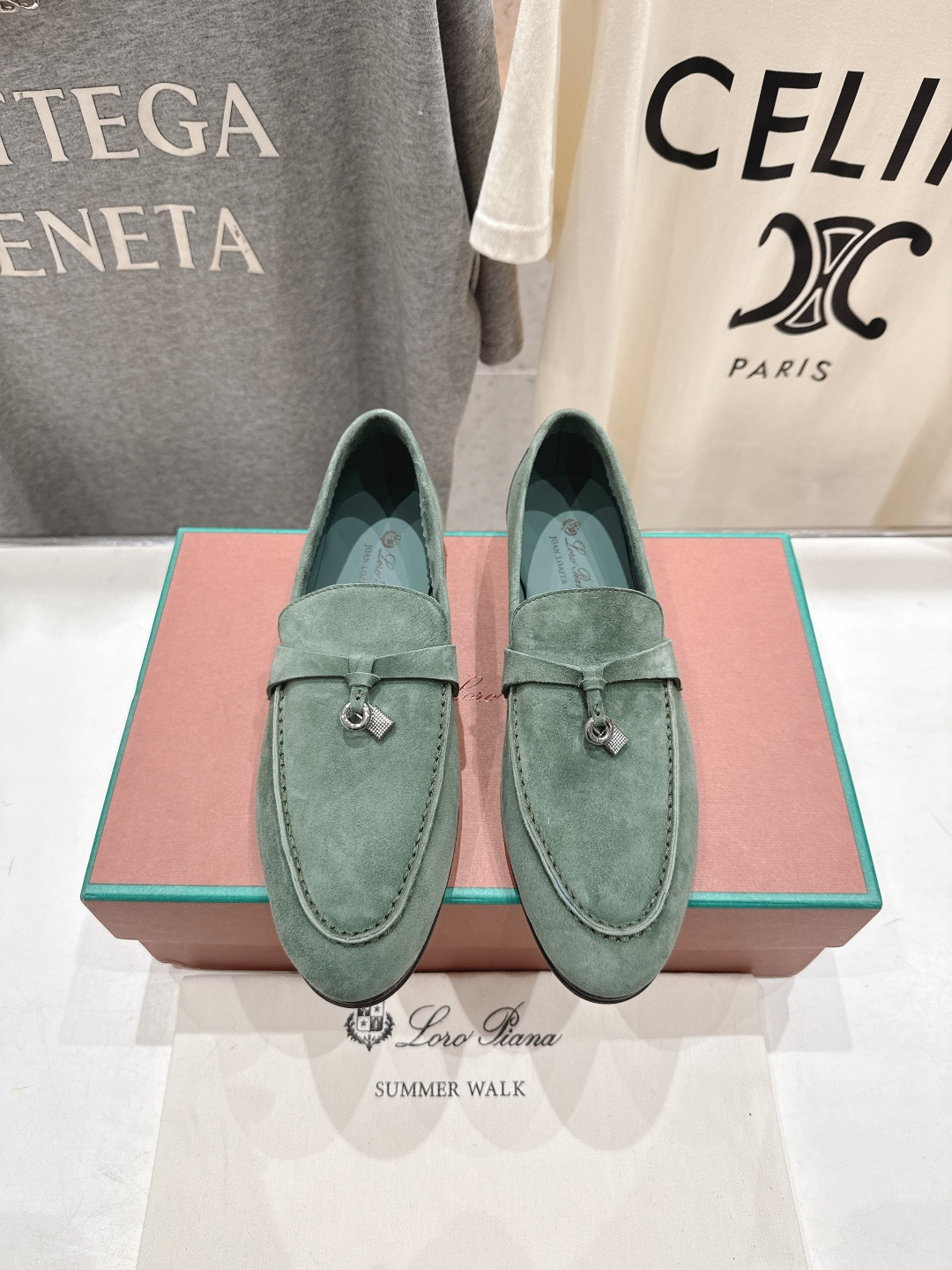 高版本出厂 男码+20 Loro Piana* LP诺悠翩雅‖2026ss专柜同步新款平底鞋一脚蹬乐福鞋