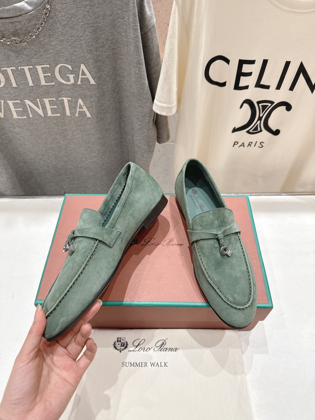 高版本出厂 男码+20 Loro Piana* LP诺悠翩雅‖2026ss专柜同步新款平底鞋一脚蹬乐福鞋