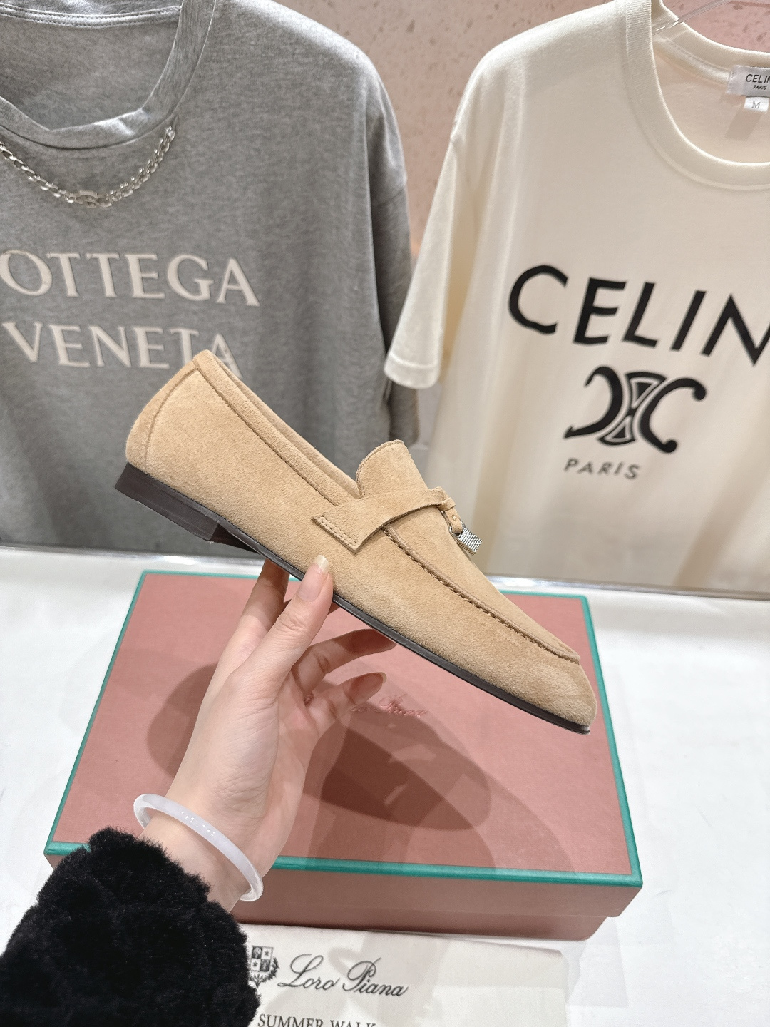 高版本出厂 男码+20 Loro Piana* LP诺悠翩雅‖2026ss专柜同步新款平底鞋一脚蹬乐福鞋