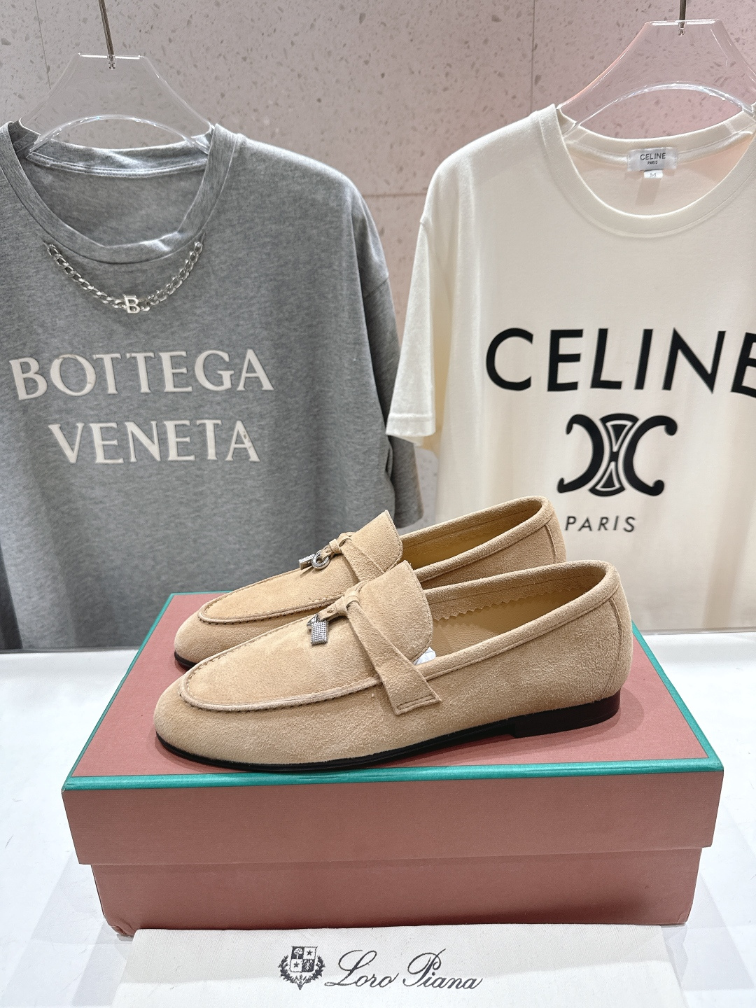 高版本出厂 男码+20 Loro Piana* LP诺悠翩雅‖2026ss专柜同步新款平底鞋一脚蹬乐福鞋