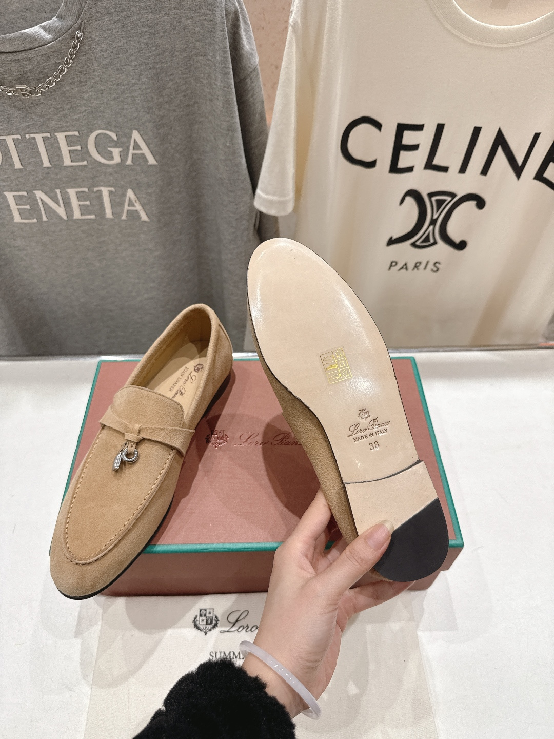 高版本出厂 男码+20 Loro Piana* LP诺悠翩雅‖2026ss专柜同步新款平底鞋一脚蹬乐福鞋