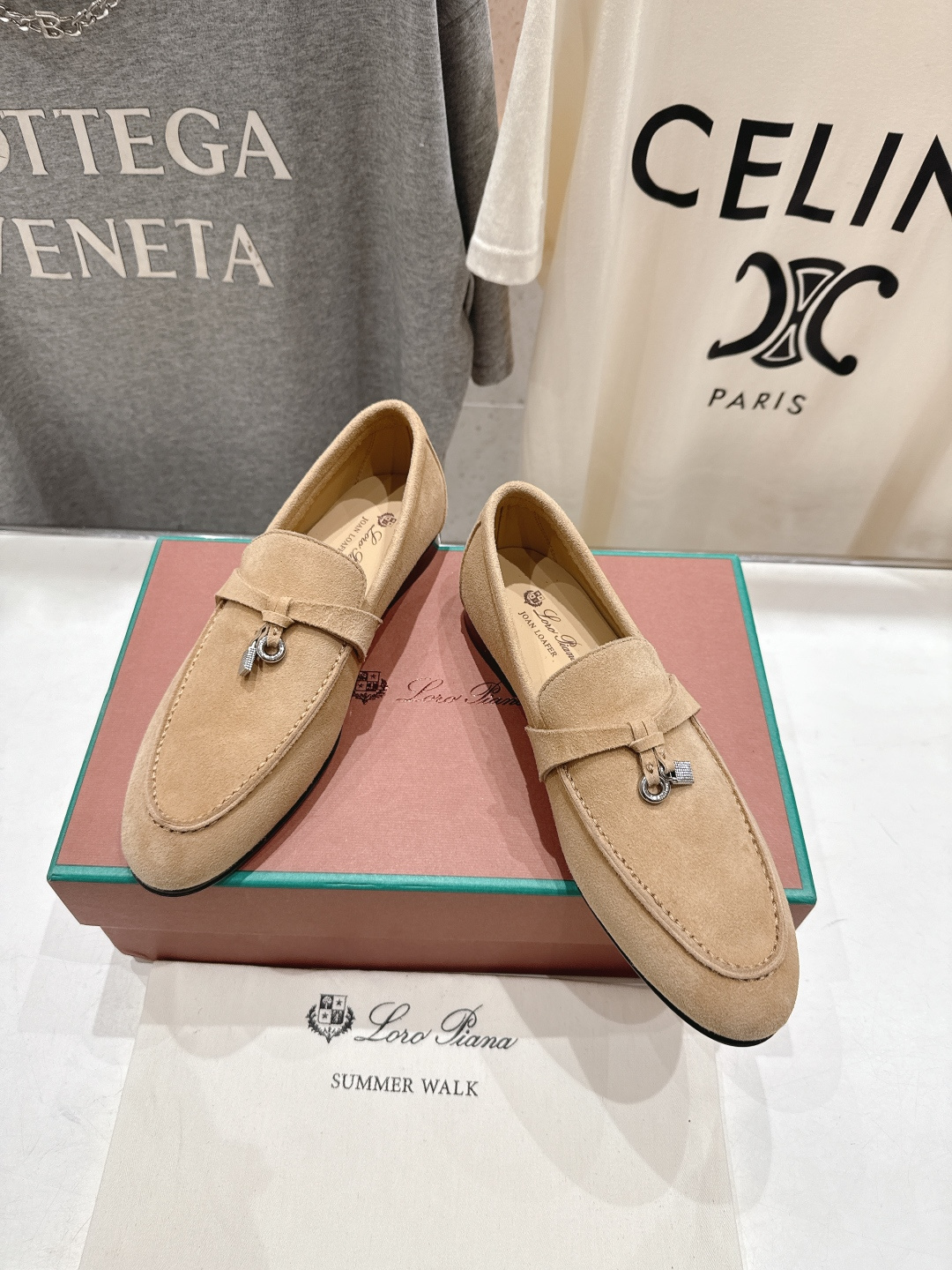 高版本出厂 男码+20 Loro Piana* LP诺悠翩雅‖2026ss专柜同步新款平底鞋一脚蹬乐福鞋