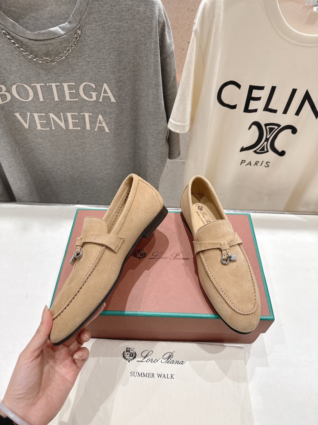 高版本出厂 男码+20 Loro Piana* LP诺悠翩雅‖2026ss专柜同步新款平底鞋一脚蹬乐福鞋
