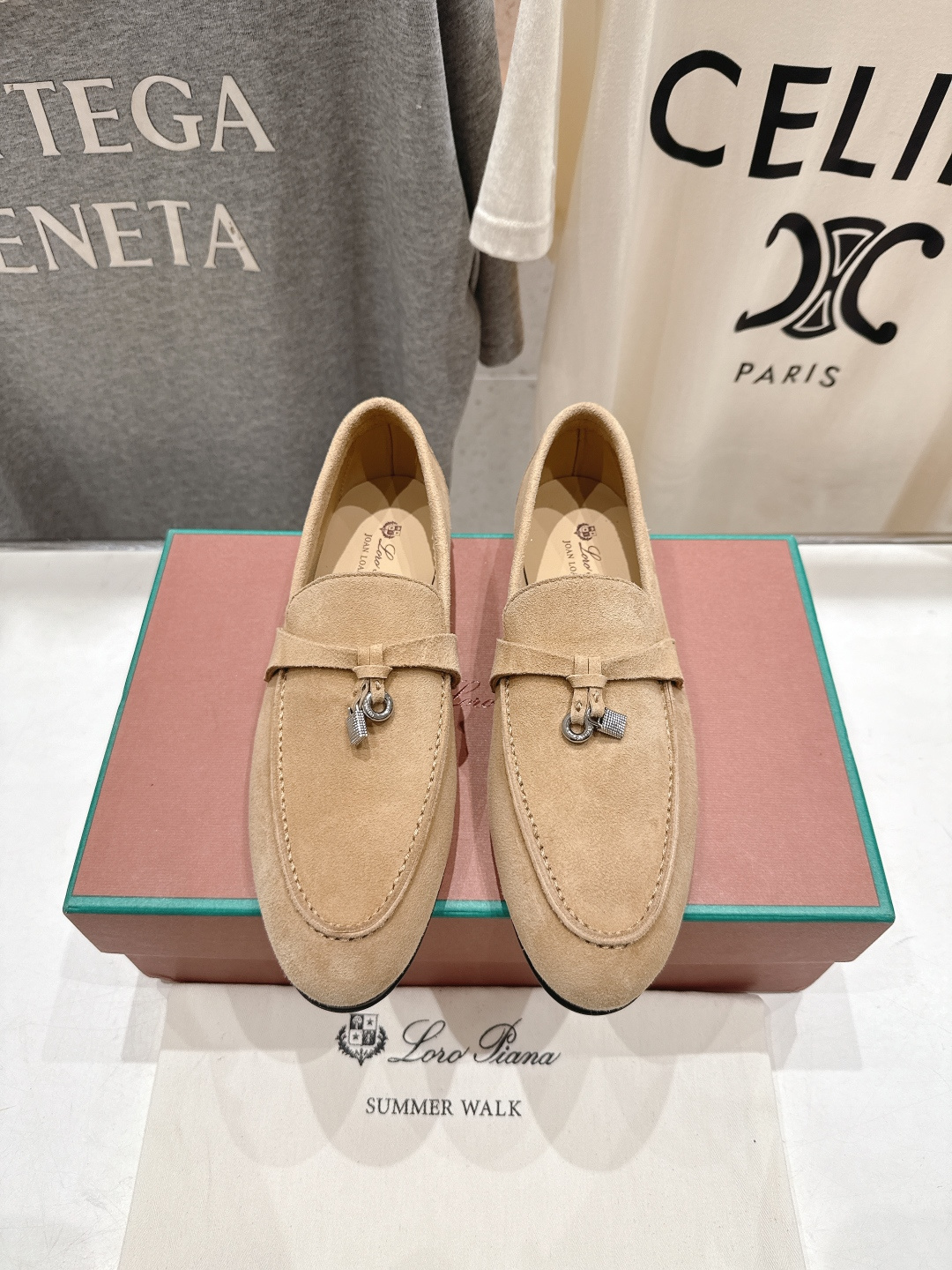 高版本出厂 男码+20 Loro Piana* LP诺悠翩雅‖2026ss专柜同步新款平底鞋一脚蹬乐福鞋