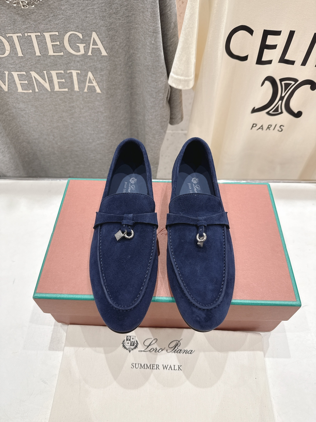 高版本出厂 男码+20 Loro Piana* LP诺悠翩雅‖2026ss专柜同步新款平底鞋一脚蹬乐福鞋