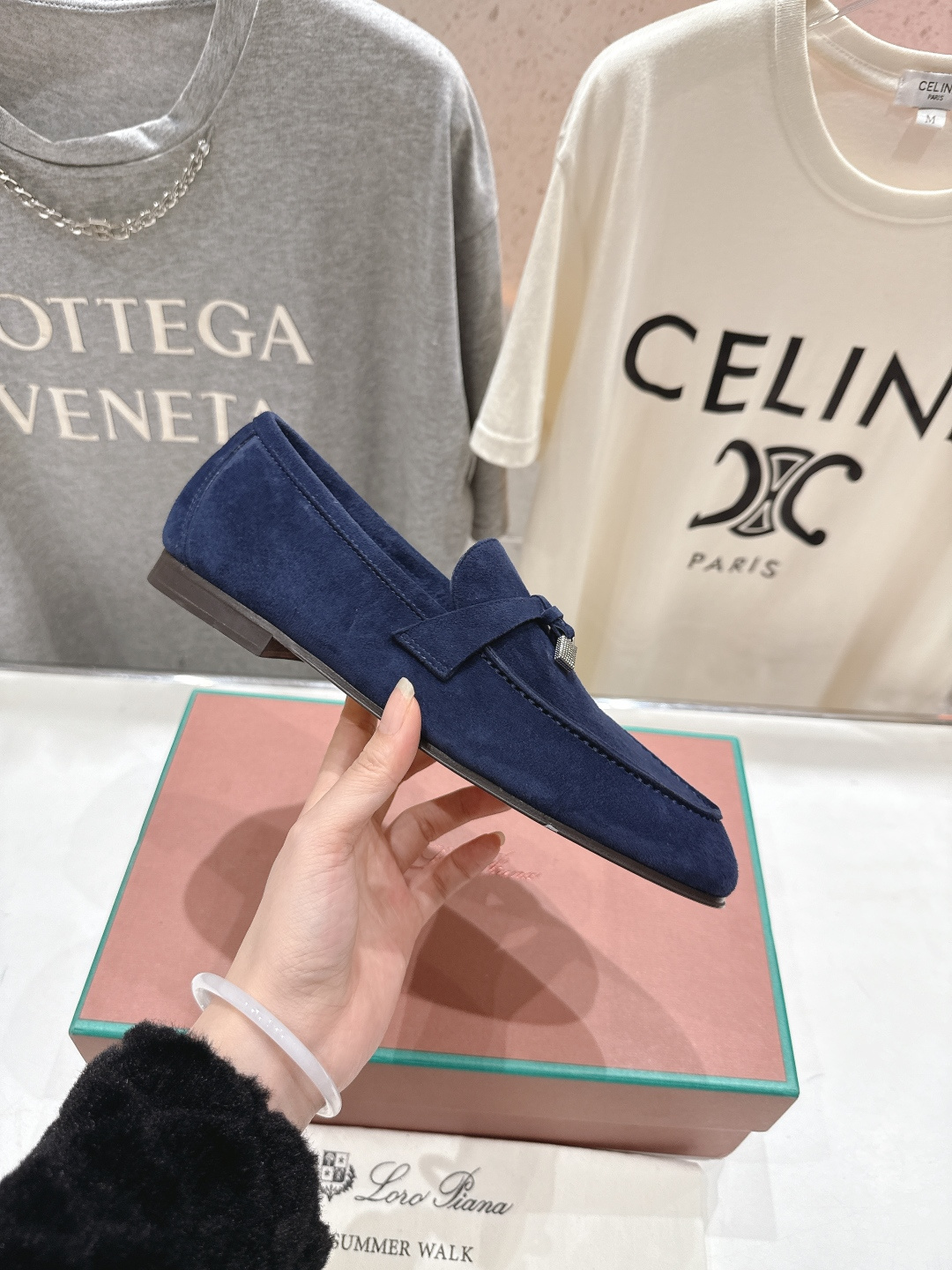 高版本出厂 男码+20 Loro Piana* LP诺悠翩雅‖2026ss专柜同步新款平底鞋一脚蹬乐福鞋