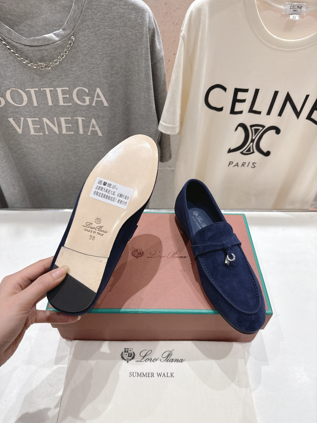 高版本出厂 男码+20 Loro Piana* LP诺悠翩雅‖2026ss专柜同步新款平底鞋一脚蹬乐福鞋