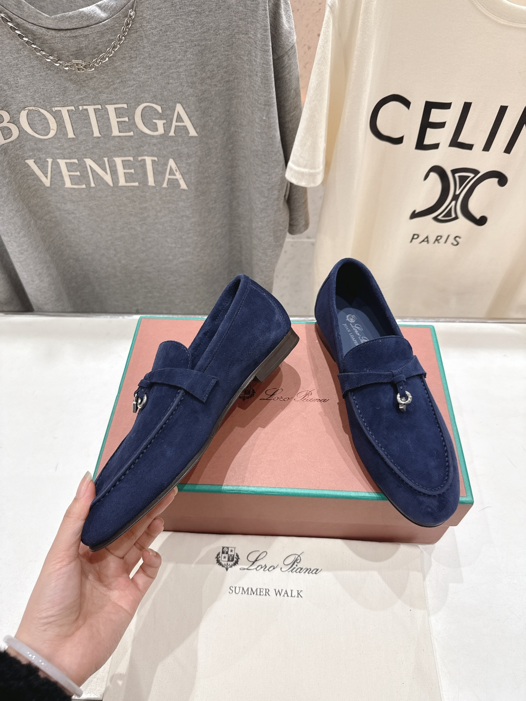 高版本出厂 男码+20 Loro Piana* LP诺悠翩雅‖2026ss专柜同步新款平底鞋一脚蹬乐福鞋