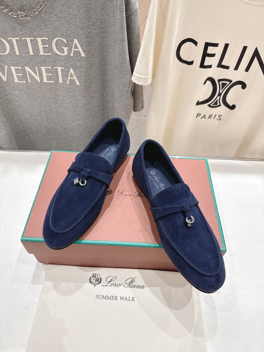 高版本出厂 男码+20 Loro Piana* LP诺悠翩雅‖2026ss专柜同步新款平底鞋一脚蹬乐福鞋