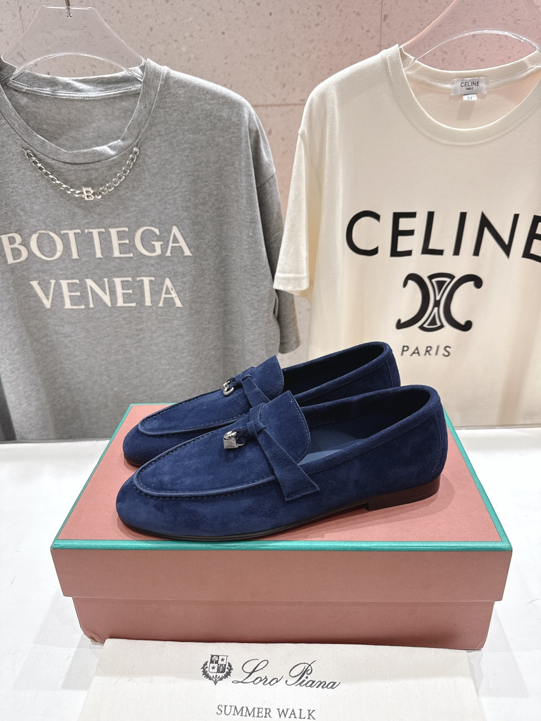 高版本出厂 男码+20 Loro Piana* LP诺悠翩雅‖2026ss专柜同步新款平底鞋一脚蹬乐福鞋