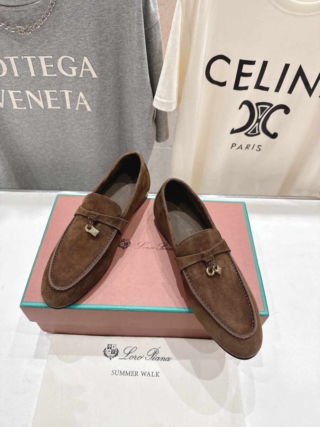 高版本出厂 男码+20 Loro Piana* LP诺悠翩雅‖2026ss专柜同步新款平底鞋一脚蹬乐福鞋