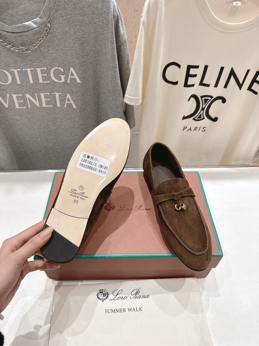 高版本出厂 男码+20 Loro Piana* LP诺悠翩雅‖2026ss专柜同步新款平底鞋一脚蹬乐福鞋