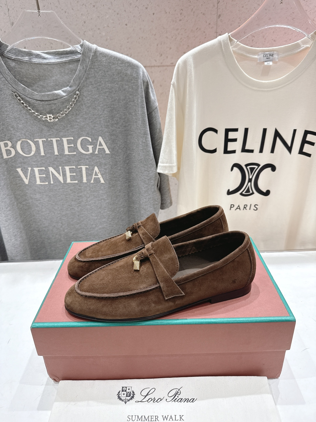 高版本出厂 男码+20 Loro Piana* LP诺悠翩雅‖2026ss专柜同步新款平底鞋一脚蹬乐福鞋