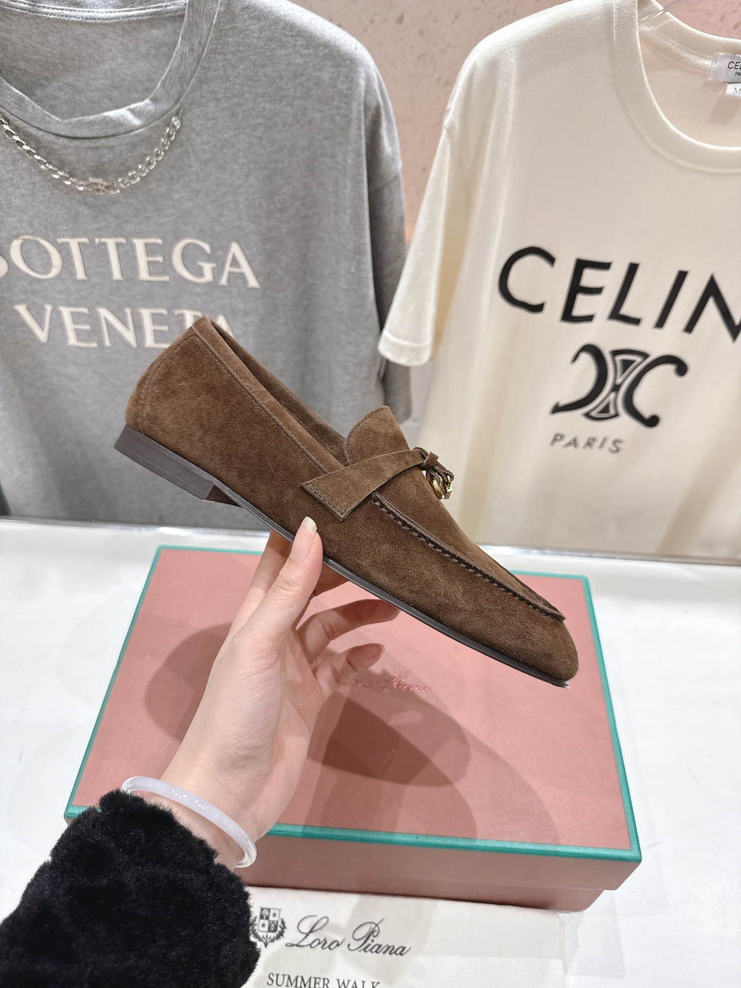 高版本出厂 男码+20 Loro Piana* LP诺悠翩雅‖2026ss专柜同步新款平底鞋一脚蹬乐福鞋