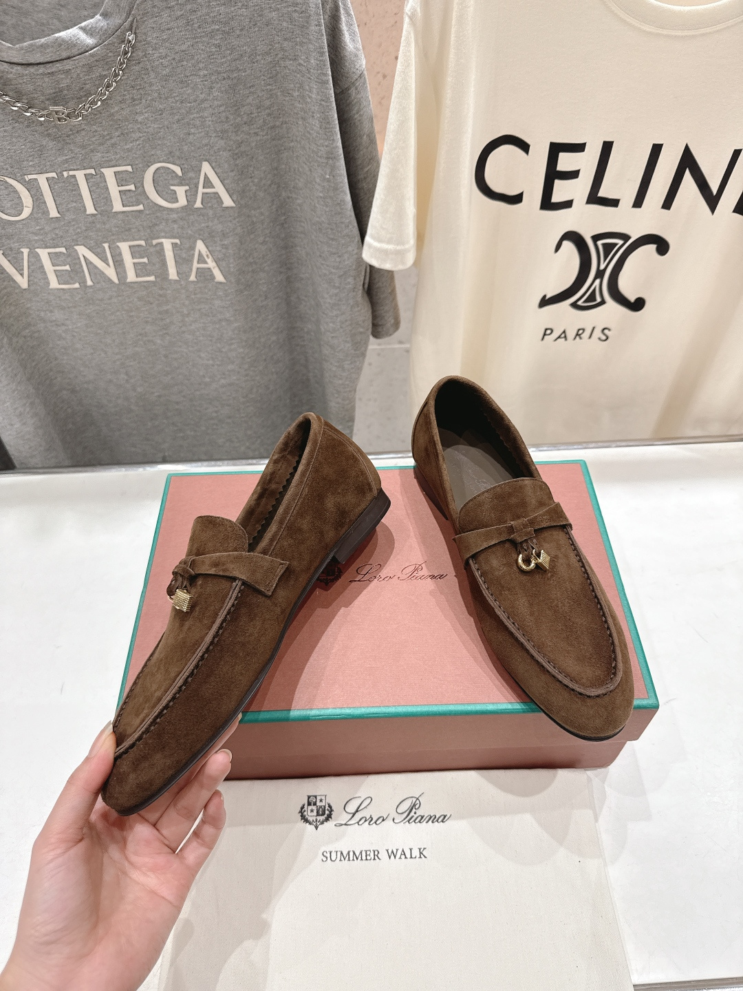 高版本出厂 男码+20 Loro Piana* LP诺悠翩雅‖2026ss专柜同步新款平底鞋一脚蹬乐福鞋