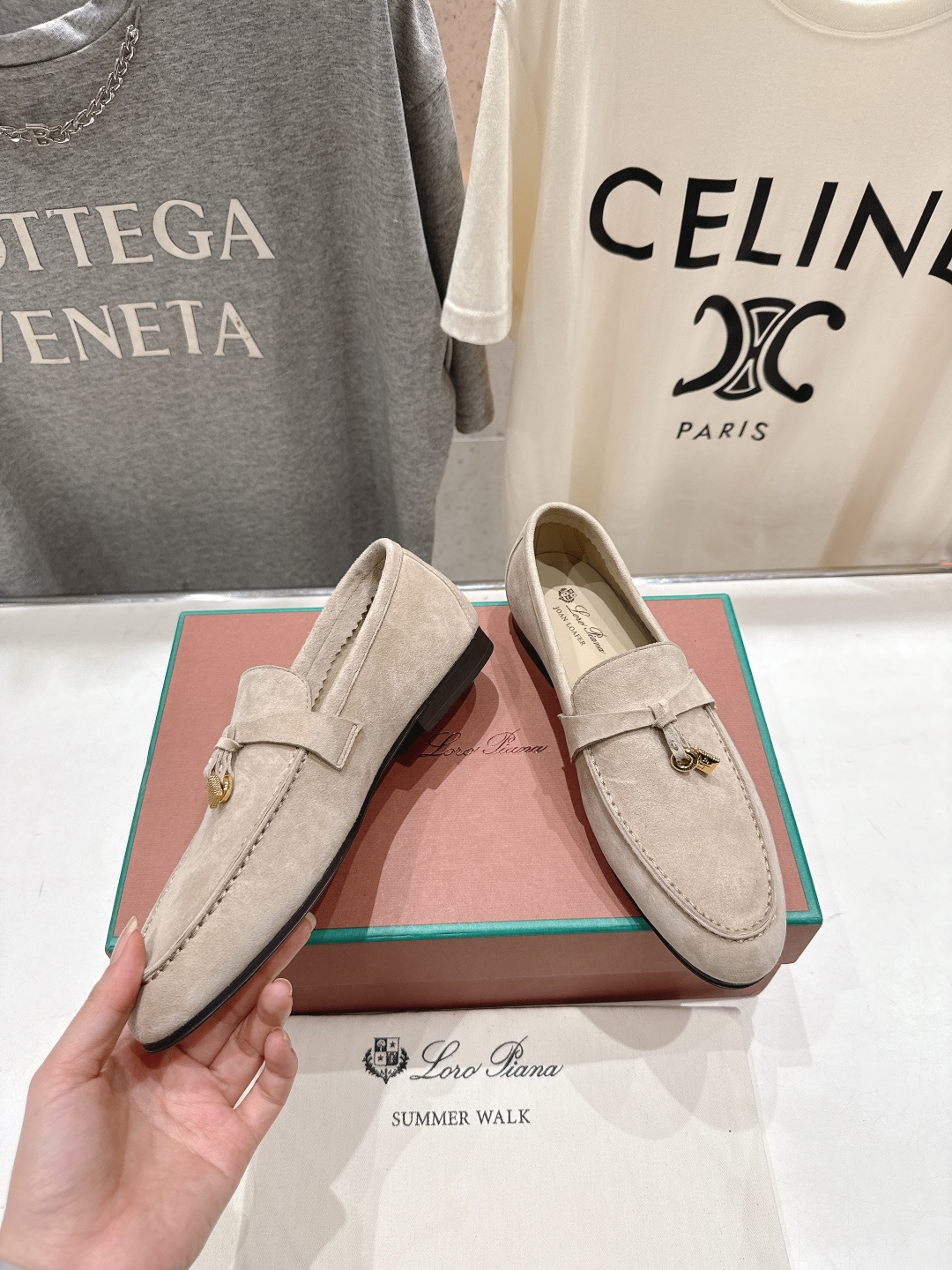 高版本出厂 男码+20 Loro Piana* LP诺悠翩雅‖2026ss专柜同步新款平底鞋一脚蹬乐福鞋