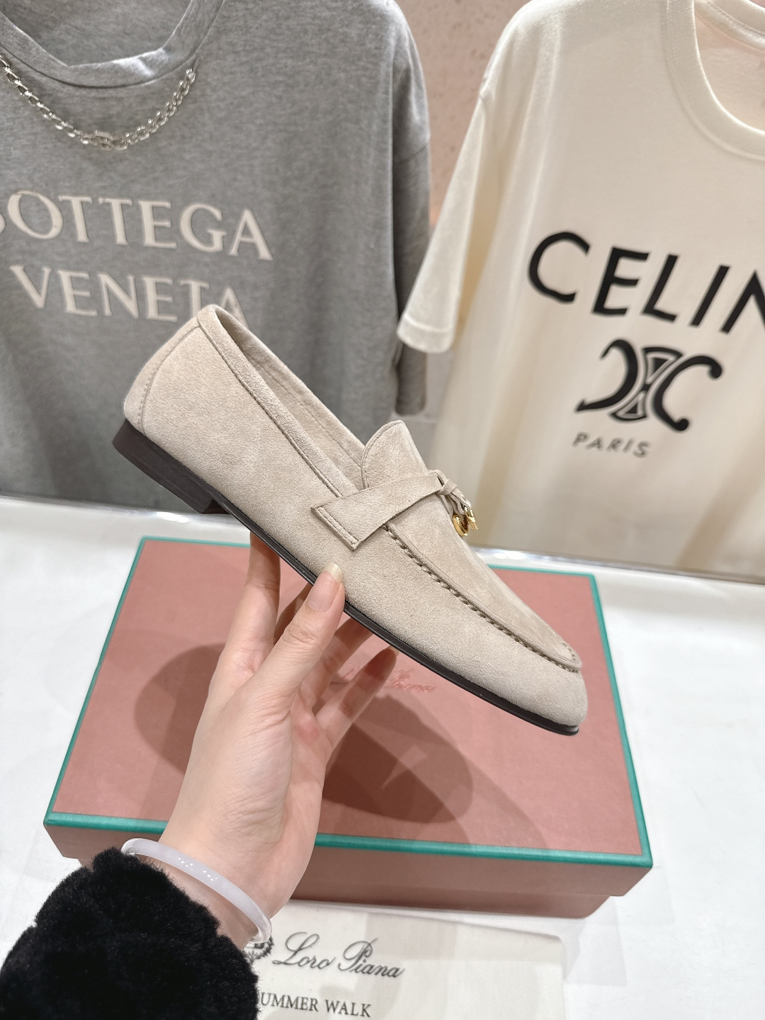 高版本出厂 男码+20 Loro Piana* LP诺悠翩雅‖2026ss专柜同步新款平底鞋一脚蹬乐福鞋