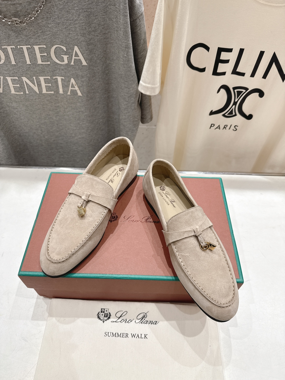 高版本出厂 男码+20 Loro Piana* LP诺悠翩雅‖2026ss专柜同步新款平底鞋一脚蹬乐福鞋