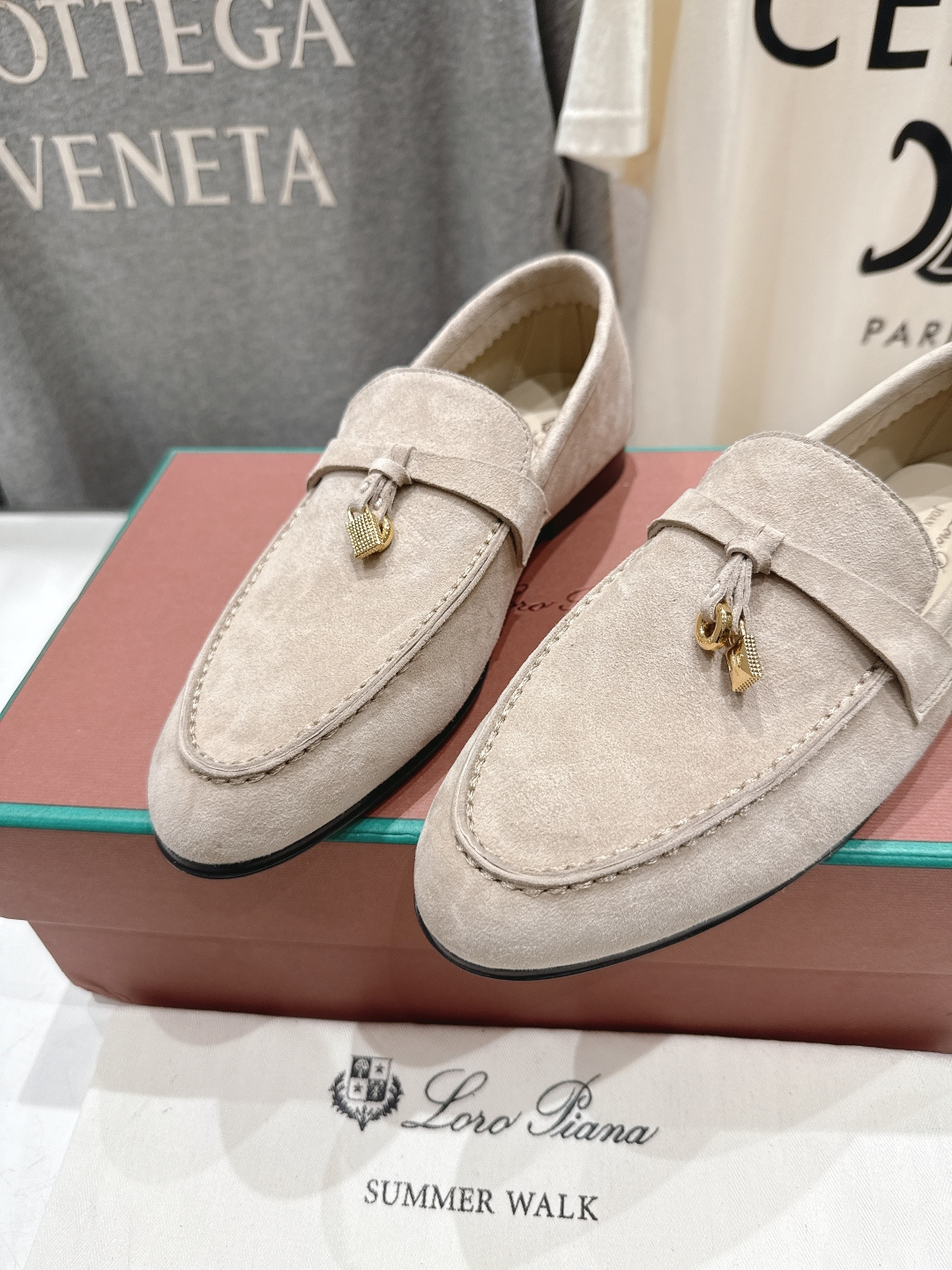 高版本出厂 男码+20 Loro Piana* LP诺悠翩雅‖2026ss专柜同步新款平底鞋一脚蹬乐福鞋