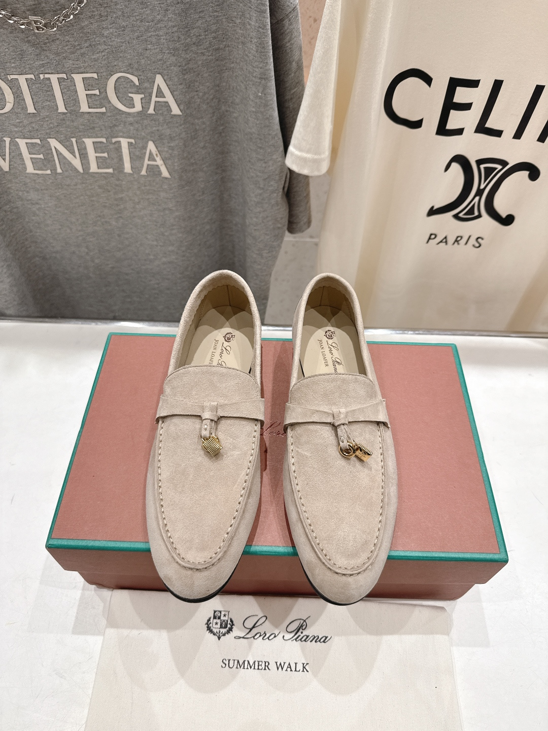 高版本出厂 男码+20 Loro Piana* LP诺悠翩雅‖2026ss专柜同步新款平底鞋一脚蹬乐福鞋