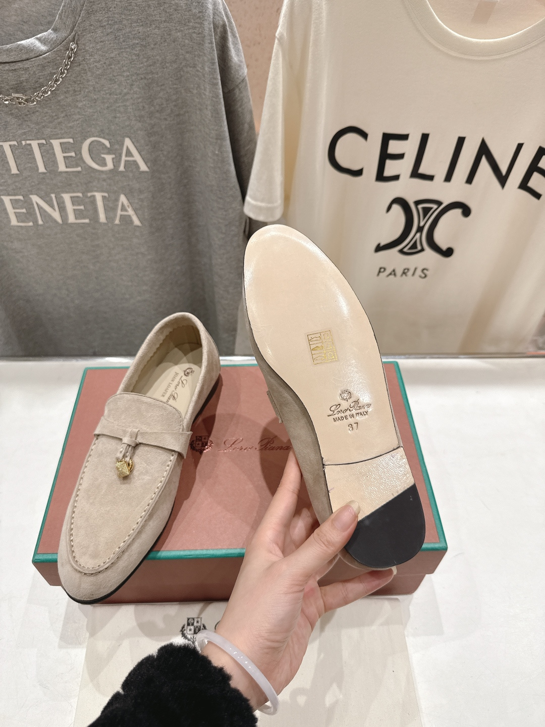 高版本出厂 男码+20 Loro Piana* LP诺悠翩雅‖2026ss专柜同步新款平底鞋一脚蹬乐福鞋