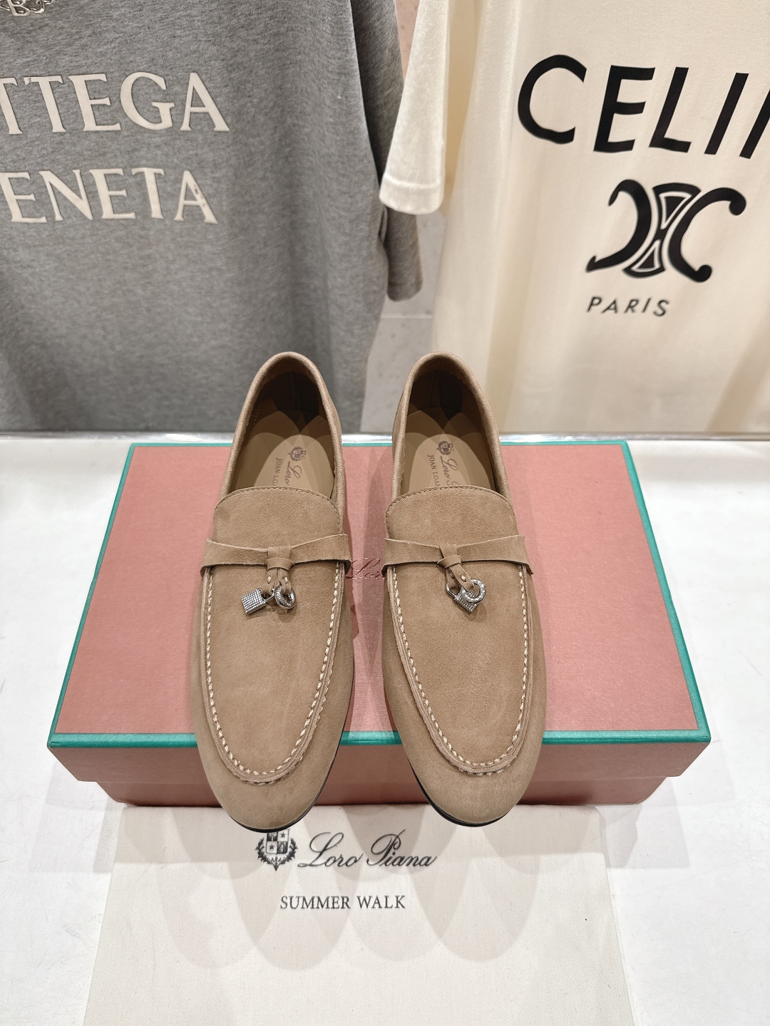 高版本出厂 男码+20 Loro Piana* LP诺悠翩雅‖2026ss专柜同步新款平底鞋一脚蹬乐福鞋