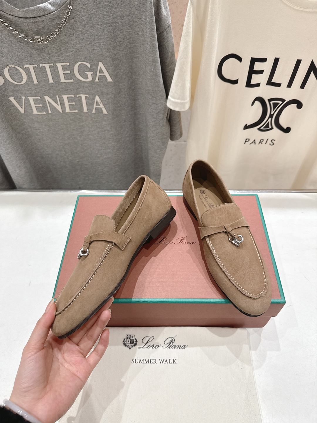 高版本出厂 男码+20 Loro Piana* LP诺悠翩雅‖2026ss专柜同步新款平底鞋一脚蹬乐福鞋