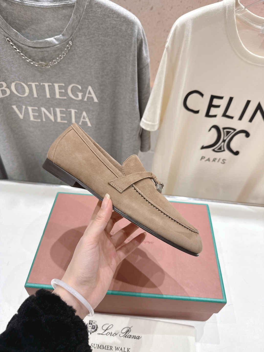 高版本出厂 男码+20 Loro Piana* LP诺悠翩雅‖2026ss专柜同步新款平底鞋一脚蹬乐福鞋