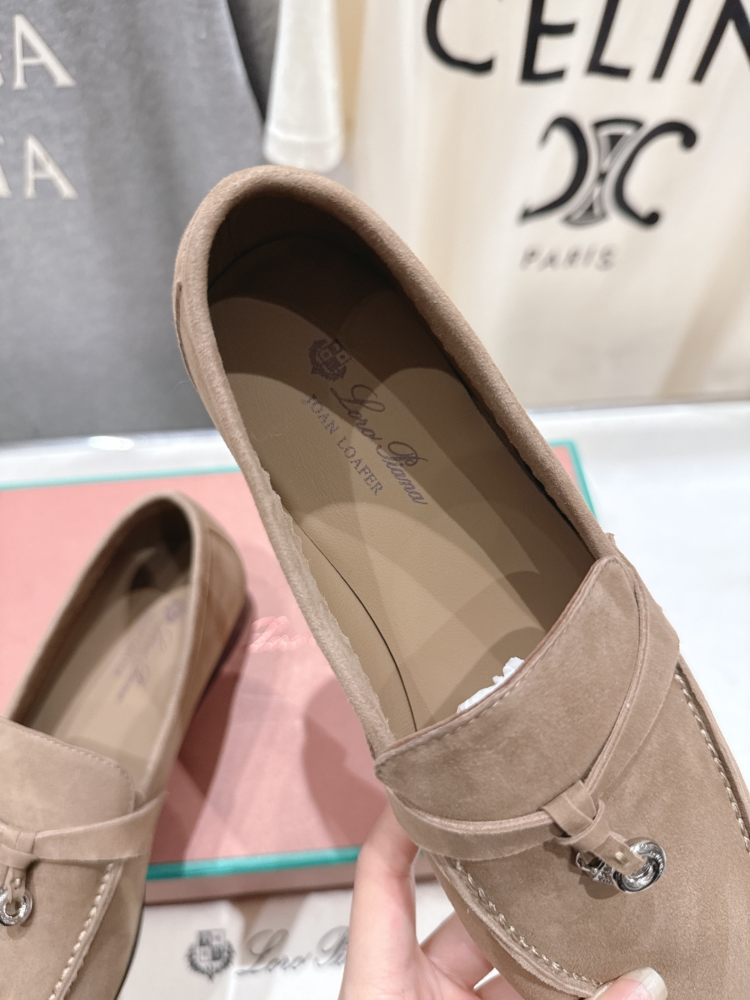 高版本出厂 男码+20 Loro Piana* LP诺悠翩雅‖2026ss专柜同步新款平底鞋一脚蹬乐福鞋