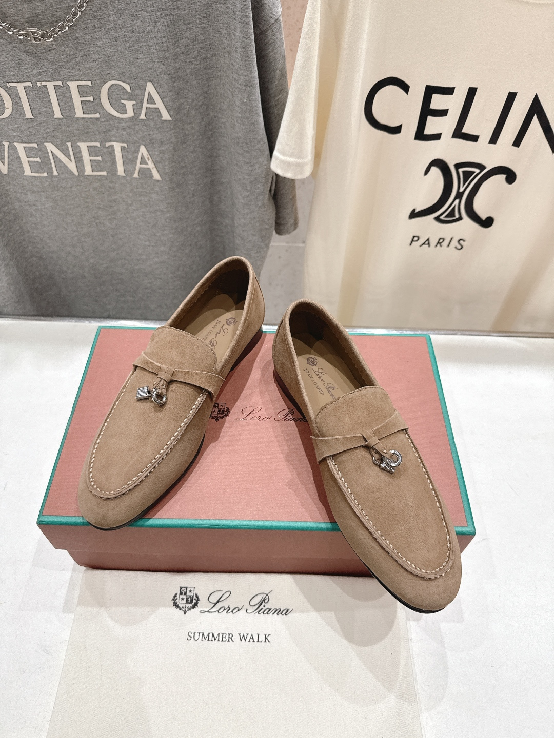 高版本出厂 男码+20 Loro Piana* LP诺悠翩雅‖2026ss专柜同步新款平底鞋一脚蹬乐福鞋