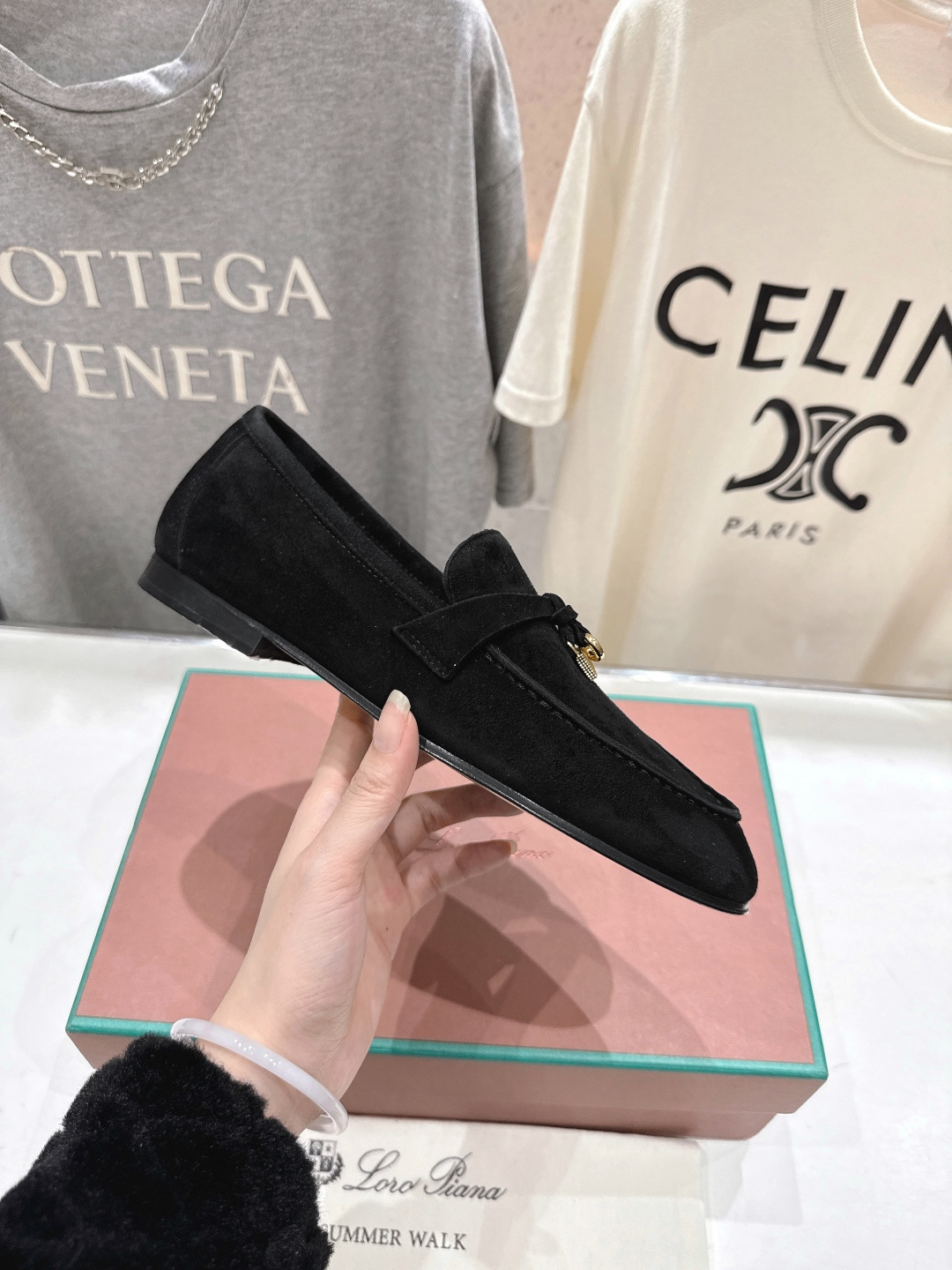 高版本出厂 男码+20 Loro Piana* LP诺悠翩雅‖2026ss专柜同步新款平底鞋一脚蹬乐福鞋