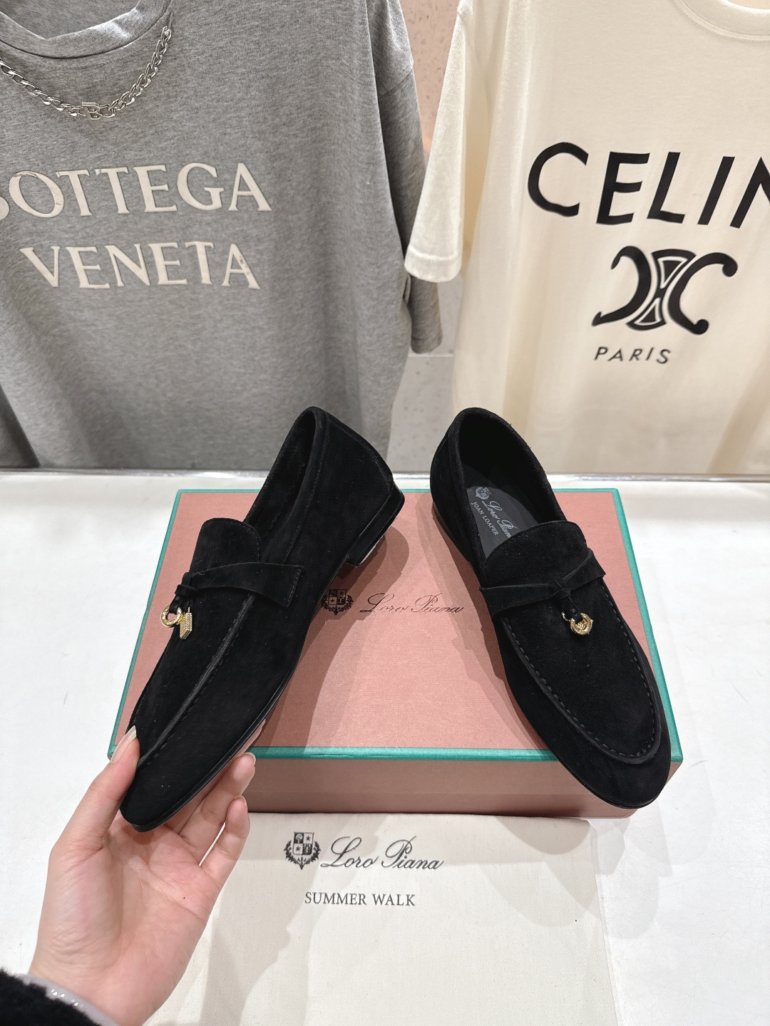 高版本出厂 男码+20 Loro Piana* LP诺悠翩雅‖2026ss专柜同步新款平底鞋一脚蹬乐福鞋