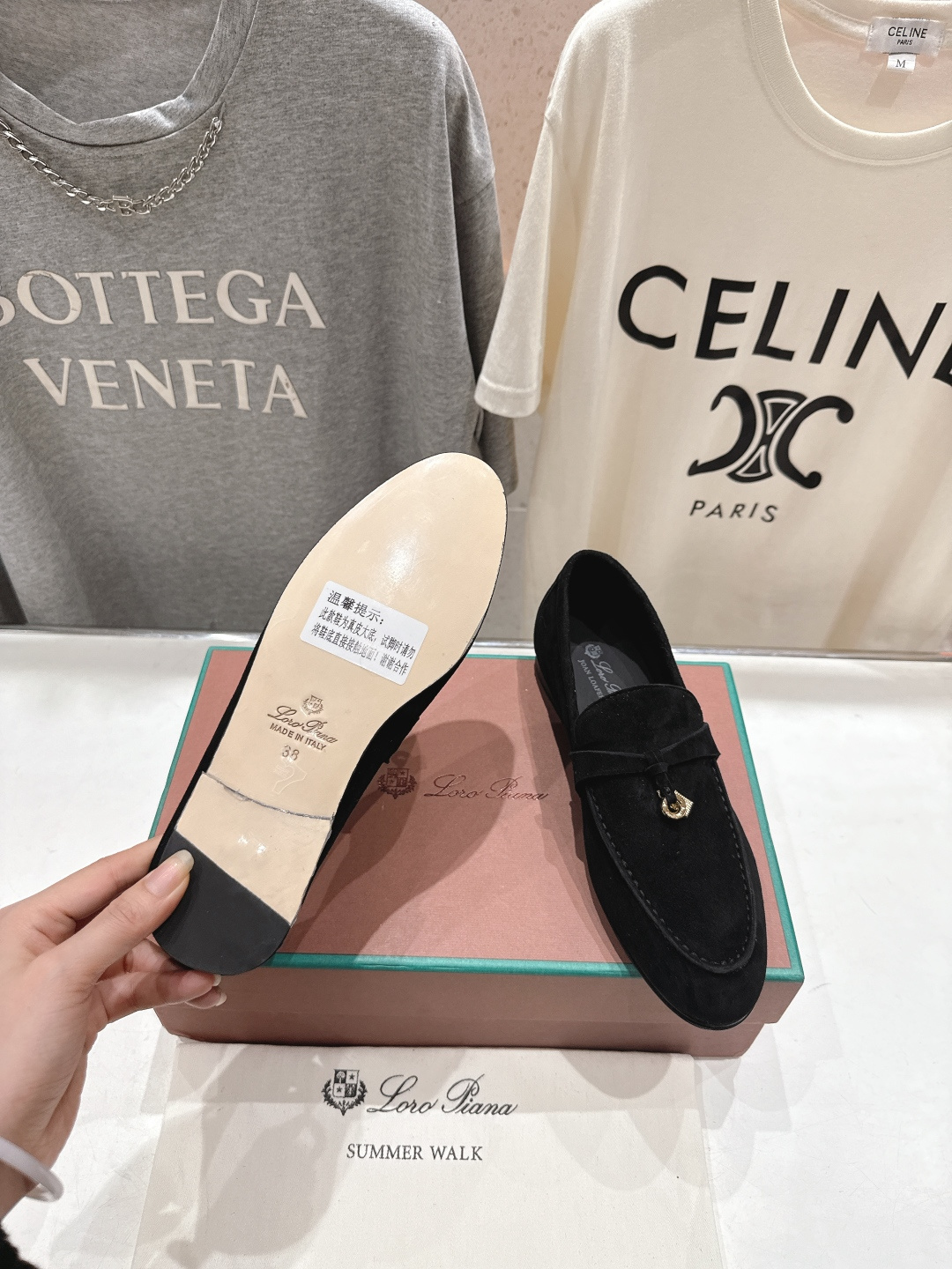 高版本出厂 男码+20 Loro Piana* LP诺悠翩雅‖2026ss专柜同步新款平底鞋一脚蹬乐福鞋