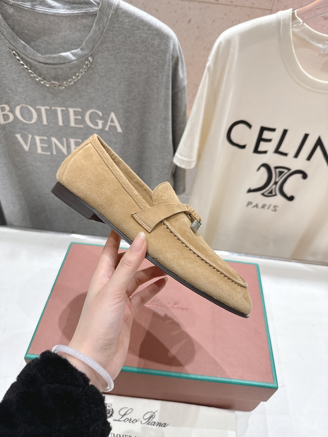 高版本出厂 男码+20 Loro Piana* LP诺悠翩雅‖2026ss专柜同步新款平底鞋一脚蹬乐福鞋